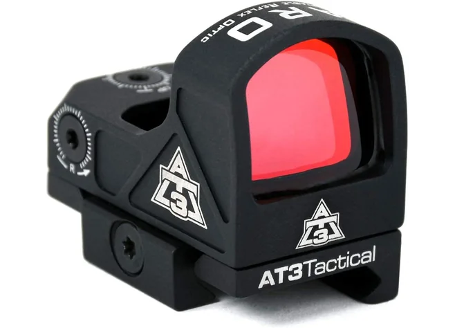 Прицел коллиматорный AT3 ARO Micro Red Dot с точкой 3 МОА Low Фото 1
